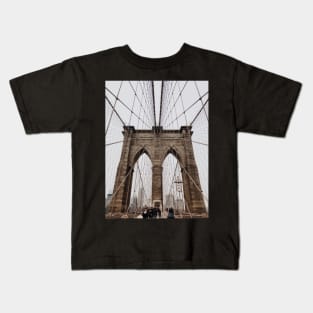 Vintage Brooklyn Bridge Kids T-Shirt